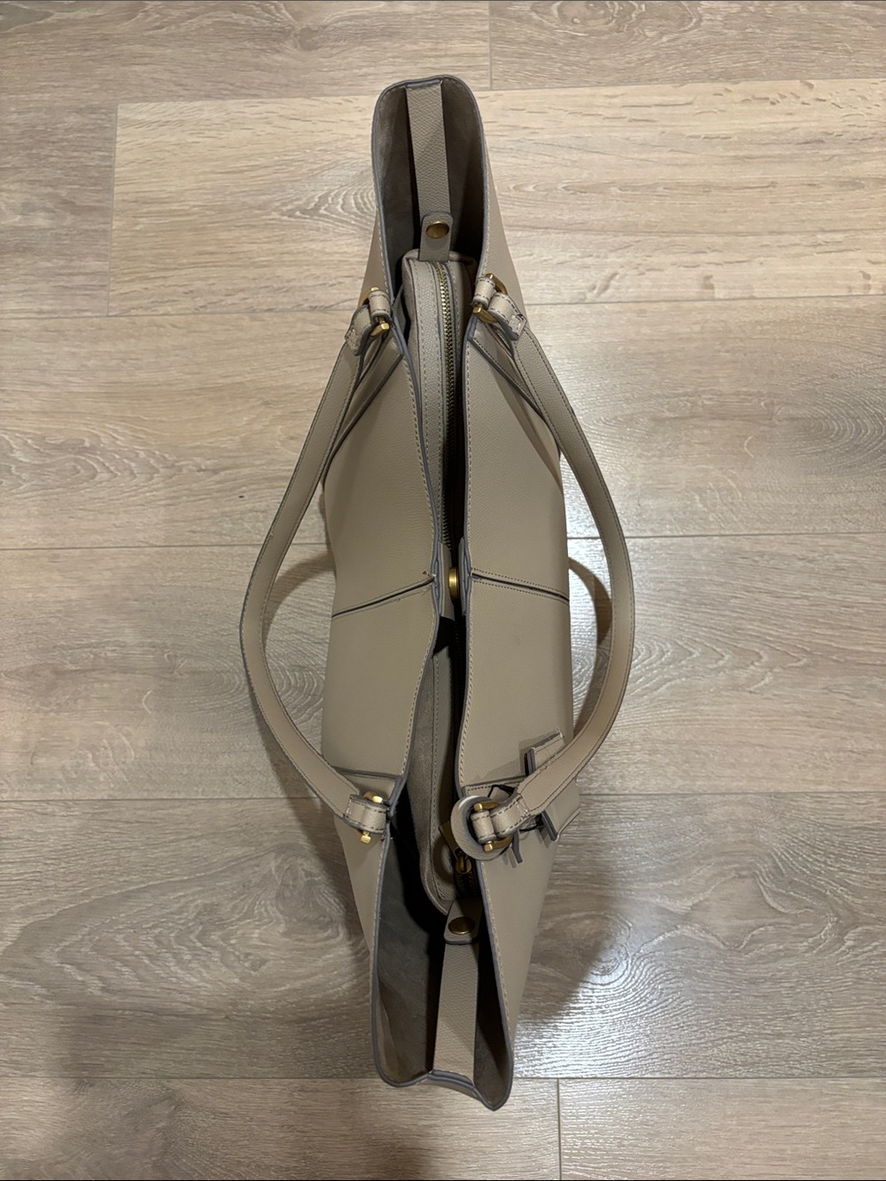 Zara Maxi Shopper bag in light tan - Picture 7 of 11